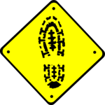Boot Print Sign