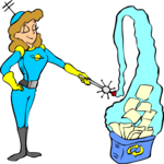 Recycling - Space Woman