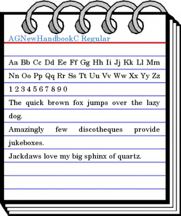 AGNewHandbookC Regular Font