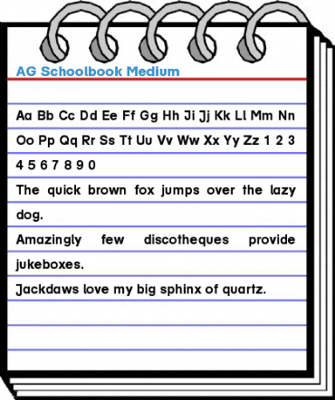 AG Schoolbook Medium Font