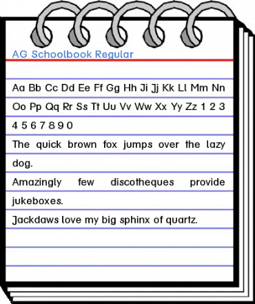 AG Schoolbook Regular Font