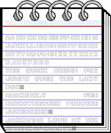 AlphaGeometrique Outline Font