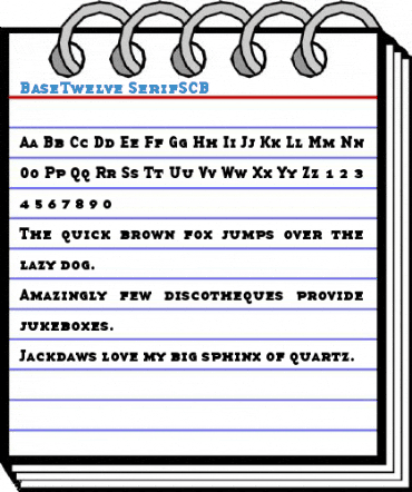 BaseTwelve SerifSCB Font