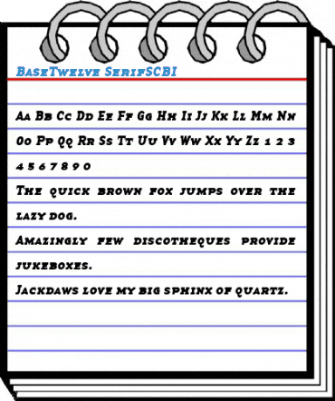 BaseTwelve SerifSCBI Font