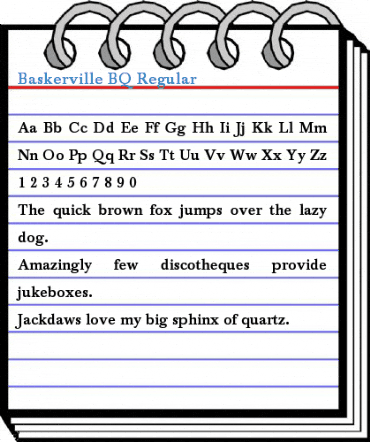Baskerville BQ Regular Font