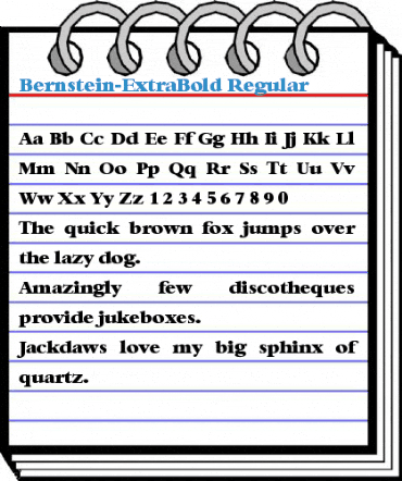 Bernstein-ExtraBold Font