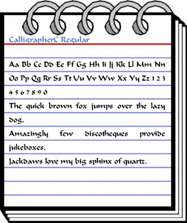 CalligrapherC Regular Font
