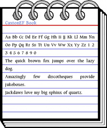 CaxtonEF Book Font