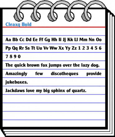 Cleaxg Font