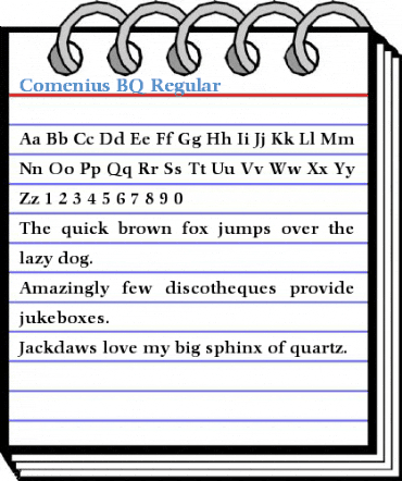 Comenius BQ Regular Font