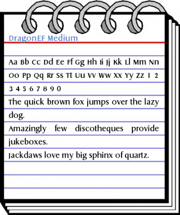 DragonEF Medium Font
