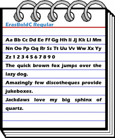 ErasBoldC Regular Font
