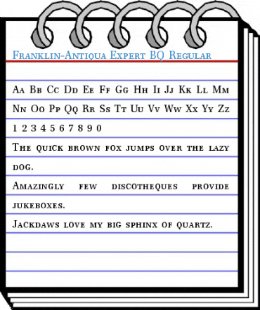 Franklin-Antiqua Expert BQ Regular Font