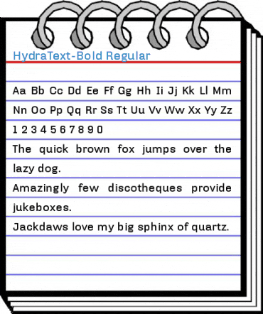 HydraText-Bold Font