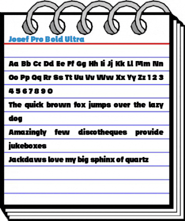 Josef Pro Bold Ultra Font