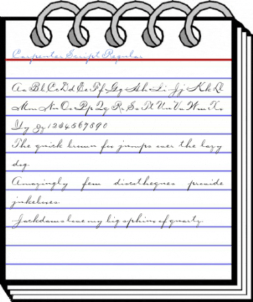Carpenter Script Regular Font