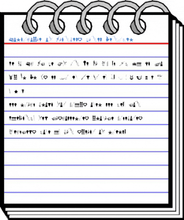 Cornucopia of Dingbats Eight Regular Font