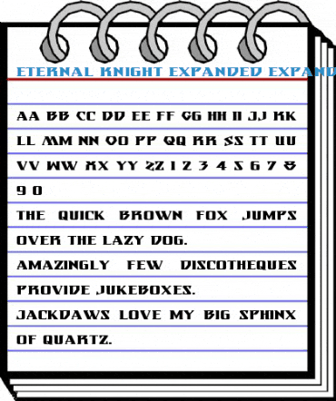 Eternal Knight Expanded Expanded Font