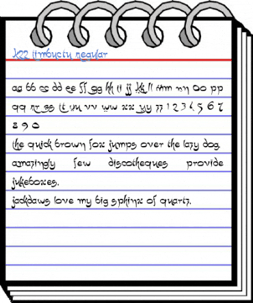 K22 Timbuctu Regular Font
