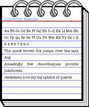 Linowrite Regular Font