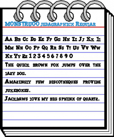 MONSTRUO-jedagraphicx Regular Font