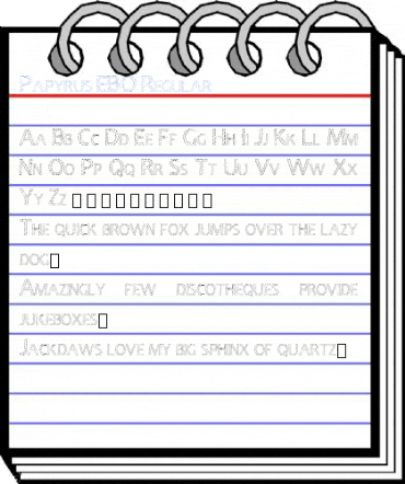 Papyrus EBO Regular Font