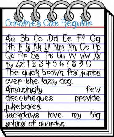 Coraline's Cat Regular Font