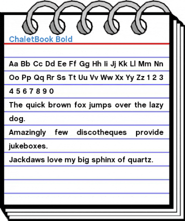 ChaletBook Font