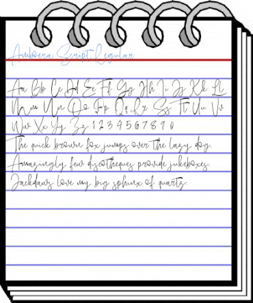 Amboera Script Regular Font