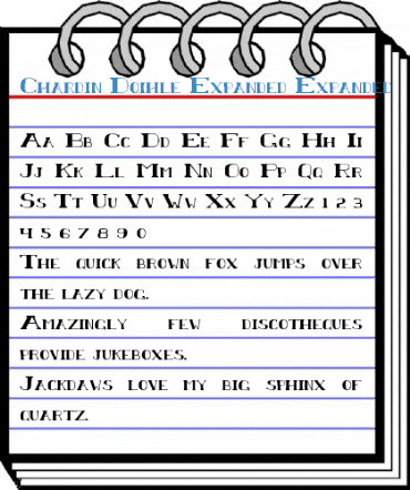 Chardin Doihle Expanded Font