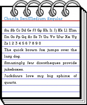 Charifa SerifMedium Regular Font