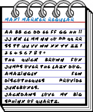 Maxi Marker Regular Font