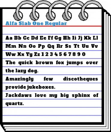 Alfa Slab One Regular Font