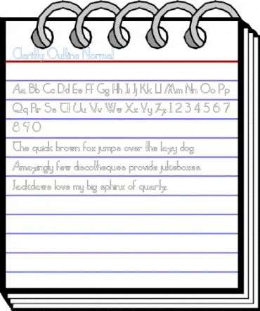 Claritty_Outline Normal Font