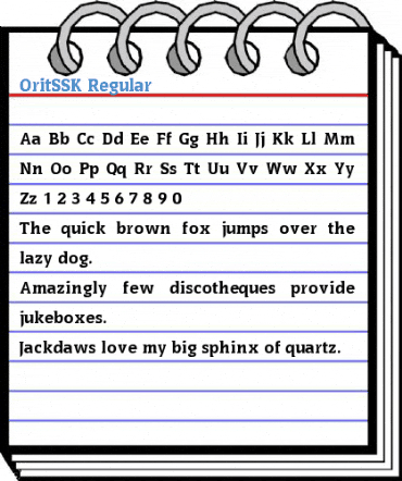 OritSSK Regular Font