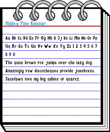 Mighty Time Regular Font
