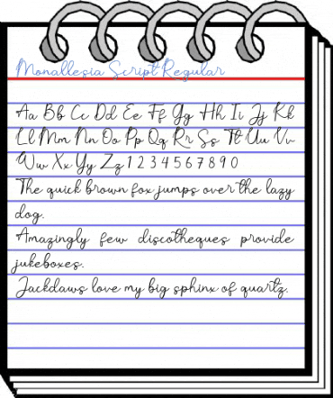 Monallesia Script Regular Font