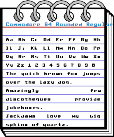 Commodore 64 Rounded Regular Font