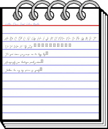 Holters Demo Script Inline Regular Font
