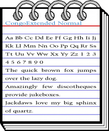 CongoExtended Font
