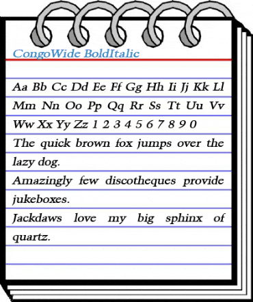 CongoWide Font