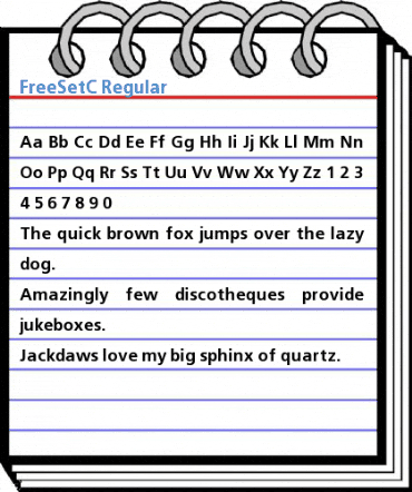 FreeSetC Regular Font