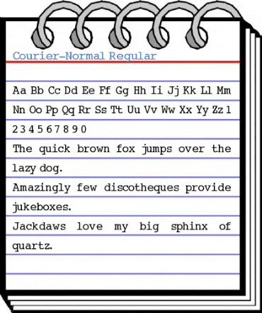 Courier-Normal Font