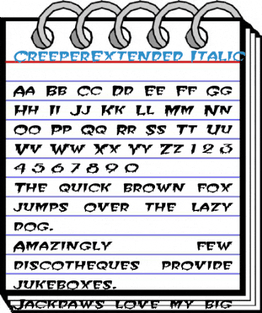 CreeperExtended Font
