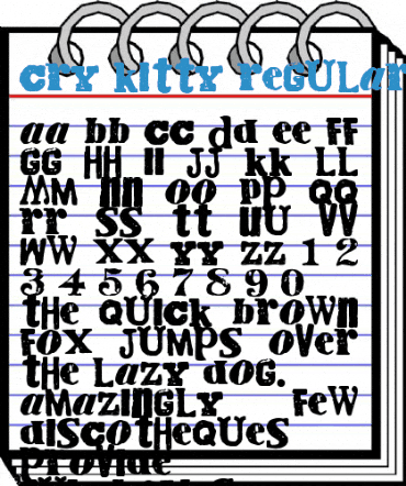 Cry Kitty Font