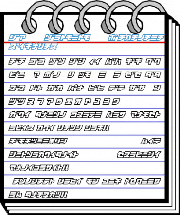 D3 Cosmism Katakana Oblique Font