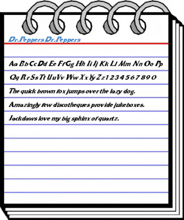 Dr.Peppers Dr.Peppers Font