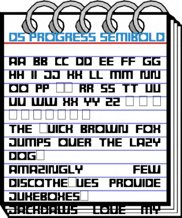 DS Progress SemiBold Font