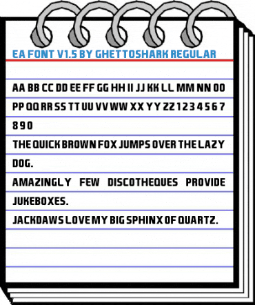 EA Font v1.5 by Ghettoshark Font
