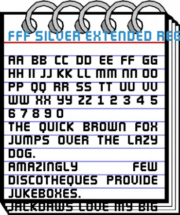 FFF Silver Extended Font
